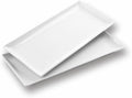 WishDeco Large Serving Platter Set of 2, Long Ceramic Serving Tray 16 Inch by WishDeco