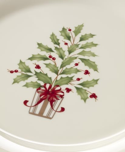Lenox Holiday Christmas Tree Accent Plates, Appetizer Set for 4 - Image 2