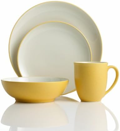 Noritake Colorwave Mustard Set of 4 Mini Plates, 6-1/4" by Noritake