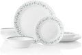 Corelle Vitrelle 18-Piece Service for 6 Dinnerware Set Triple Layer Glass and Chip Resistant, Lightweight Round Plates and Bowls Set, Country Cottage by Corelle
