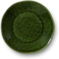 Verde 9-Inch Stoneware Salad Plate Set of 4 - Deep Green Tones with Textured Surface, Perfect for Salads, Appetizers, and Complements Olivia Collection by CERTIFIEDINTERNATIONAL