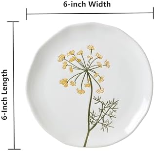 Lenox Wildflowers 4-Piece Tidbit Plates, Dessert Plate Set for 4 - Image 2