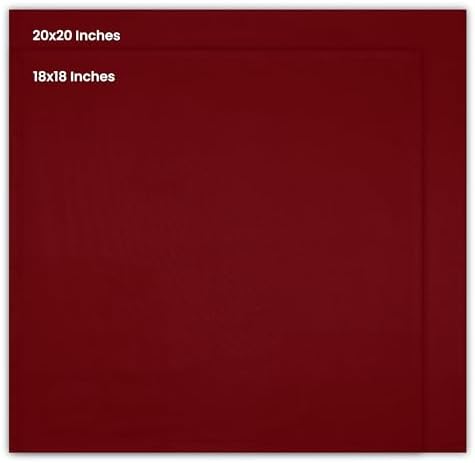 Utopia Kitchen Cotton Blend Red Cloth Napkins [12 Pack, 18x18 Inch] - Image 2
