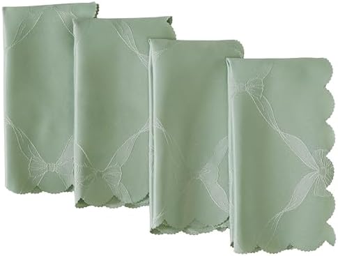 Newbridge Holiday Ribbons Bows Sage Green Napkins, Set of 4 by HomeBargainsPlus