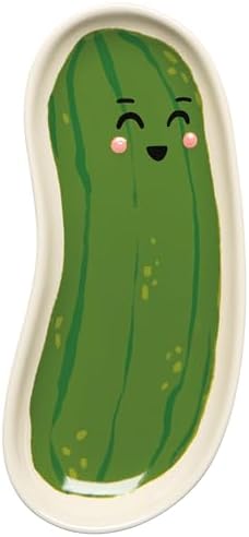 Jubilee Pickle Pal Shaped Stoneware Dish 3 x 6.75in by Unknown