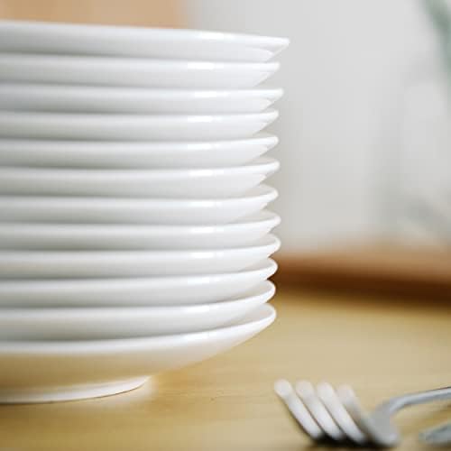 BTaT- White Dessert Plates, 8 inch, Set of 12, Small Plates for Appetizers (Pack of 2) - Image 4