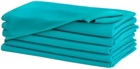 Hiasan Cloth Napkins Set of 6, 18 x 18 Inch, Turquoise - Image 2