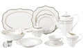 57 Piece Dinnerware Set-Bone China Service for 8 People-Noelle by Lorenzo+Import