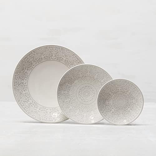 Fortessa Havana Vitrified China Coupe Rimless Plate 4 Pack, Gray, Dinner Plate, 10.75 Inche - Image 3