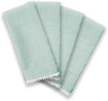 Lenox French Perle Solid Napkins, Set of 4, Ice Blue - 19" W x 19" L by Lenox