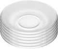 WHJY 6 pcs Clear Glass Plates, 5 inch Glass Plate Set, Small Dessert Plates Tea Plates Bulk by WHJY