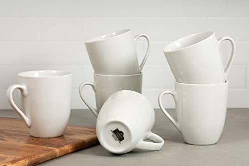 10 Strawberry Street Simply White 12 oz Mug, Set of 6 - Image 3