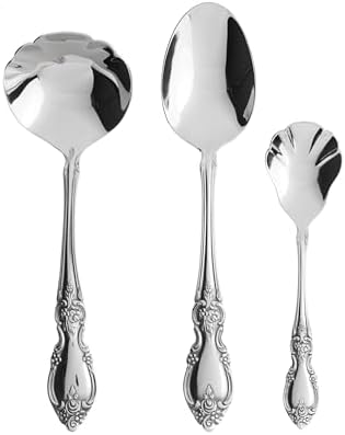 Oneida Louisiana 6-Piece Silverware Serving Set, Flatware - Image 3
