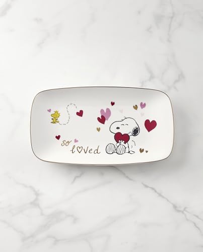 Lenox Peanuts Snoopy Valentine's Day Porcelain Serving Tray - Image 2