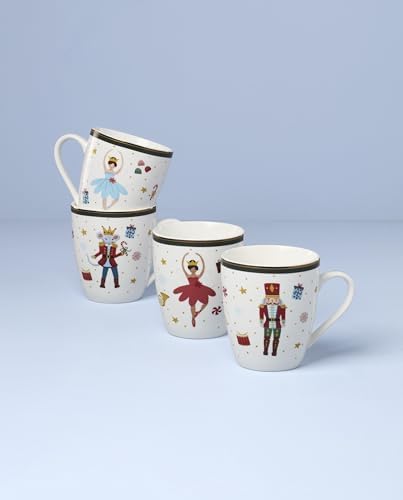 Lenox Nutcracker Ballet Christmas Porcelain Mug Set for 4, 13oz - Image 2