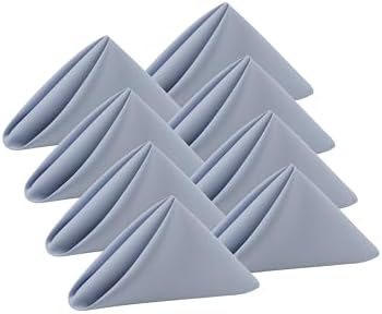 Cloth Napkins Set of 8,18 x 18 inch,Washable,Soft, Wrinkless (Powder Blue) by KOFFOTA