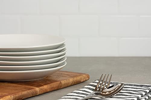 10 Strawberry Street Simply White 7.5" Coupe Salad Plate, Set of 6 - Image 4