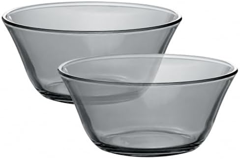 STP GOODS Glass Dinner Plates Set of 2 – Borosilicate Salad & Soup Plates, Transparent Glass Serving Plates for Pasta, Bread, Dessert & Appetizers, Dishwasher Safe Tableware (Gray 2 pcs) by STP-Goods