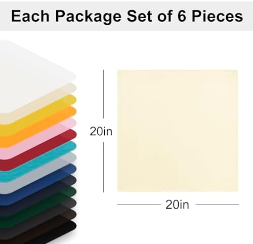 Hiasan Cloth Napkins Set of 6, 20 x 20 Inch, Champagne - Image 6