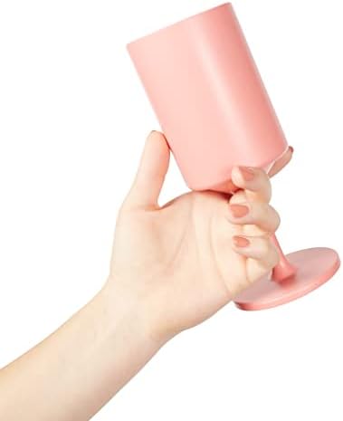 KNORK Eco 4 Piece Party Cup, Outdoor Wine Stem, Coral - Image 6