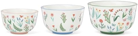 Oneida First Blooms Porcelain Nesting Bowls, Set of 3 - Image 2