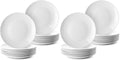 BTaT- White Dessert Plates, 8 inch, Set of 12, Small Plates for Appetizers (Pack of 2) by BrewToATea