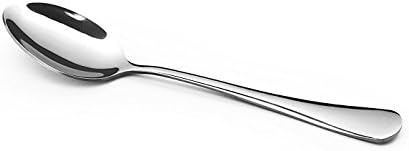 HornTide 6-Piece Dinner Spoon Set Table Spoon Flatware Stainless Steel Mirror Polishing 7-Inch 18cm - Image 2