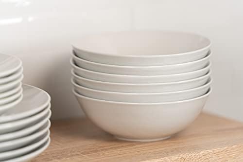 10 Strawberry Street Simply White 7" Coupe Cereal Bowl, Set of 6 - Image 5