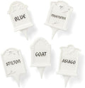 Lenox Halloween Headstone Cheese Markers Set, 5-Piece with 20 Labels by Lenox