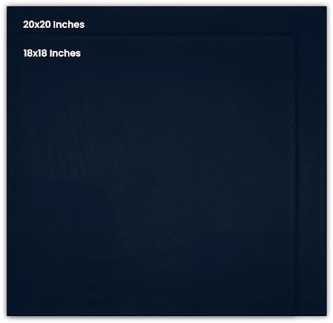 Utopia Kitchen Cotton Blend Navy Blue Cloth Napkins [12 Pack, 18x18 Inch] - Image 2