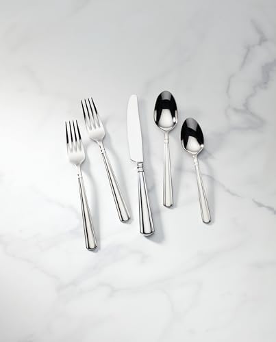 Lenox Amber Hill 65-Piece 18/10 Silverware Set for 12, Flatware - Image 3