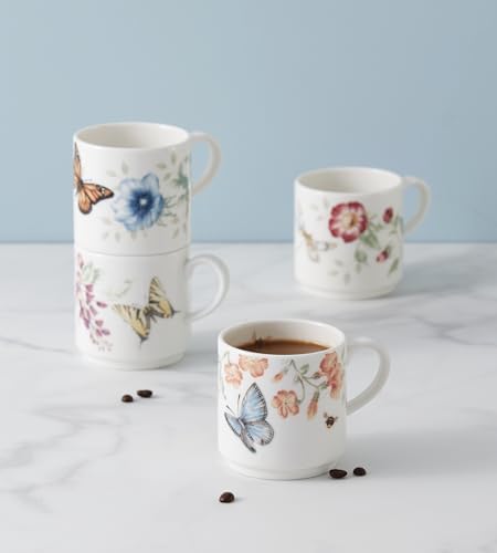 Lenox 890451 Butterfly Meadow 4-Piece Stacking Mug Set - Image 6