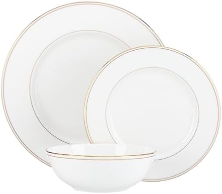 Lenox Federal Gold Bone China 3-Piece Dinnerware Set for 1 by Lenox
