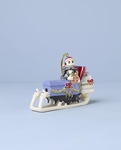Lenox Jack Skellington Sledding Ornament - Image 3