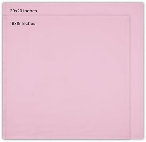Utopia Kitchen Cotton Blend Pink Cloth Napkins [12 Pack, 18x18 Inch] - Image 3