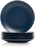 10 Strawberry Street Wazee Matte 8.25" Coupe Salad Plate, Set of 6, Midnight Blue by 10StrawberryStreet