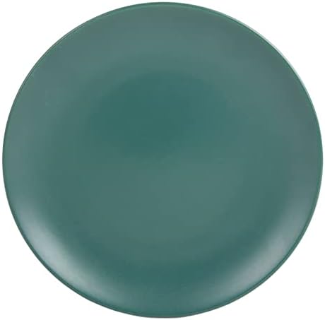 10 Strawberry Street Wazee Matte 10.5" Coupe Dinner Plate, Set of 6, Emerald Green - Image 4