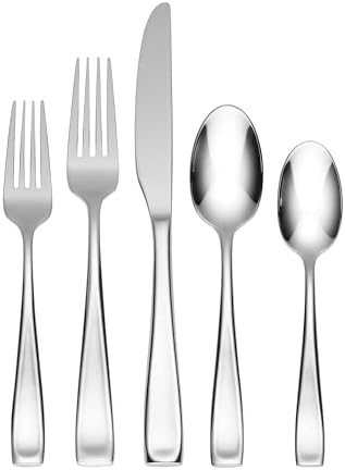 Oneida Moda 75-Piece 18/10 Silverware Set for 12, Flatware by Oneida