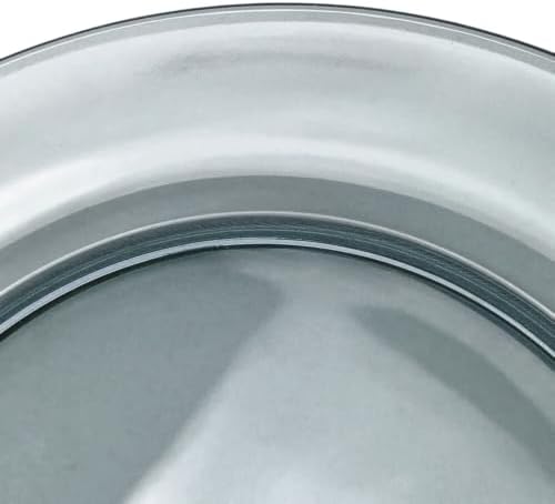 STP GOODS Glass Plates Set of 4 – Borosilicate Salad & Dessert Plates, Transparent Glass Appetizer Plates, Microwave & Dishwasher Safe Tableware (Gray 10.5") - Image 6
