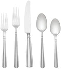 Lenox Amber Hill 65-Piece 18/10 Silverware Set for 12, Flatware by Lenox