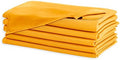 Hiasan Cloth Napkins Set of 6, 18 x 18 Inch, Orange by Hiasan