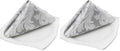 EHouseHome Damask Jacquard Cloth Napkins Waterproof Spillproof Polyester Fabric Napkins Silver Grey, Set of 12, 17 x 17 Inch (Pack of 2) by EHouseHome