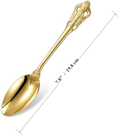 KEAWELL Luxury 4-Piece 18/10 Stainless Steel Dinner Spoon Set (Gold) - Image 2