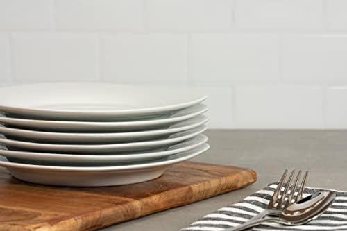 10 Strawberry Street Simply White 7.5" Round Salad Plate, Set of 6 - Image 4