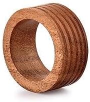 Napkin Rings, Wood Napkin Rings Napkin Holders Buckles for Dining, Anniversary, Birthday, Dinner, Christmas, Party of Table (Lining Plan Set of 12)