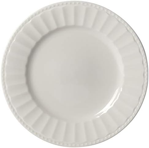 TTU Tabletops Gallery Embossed Bone White Porcelain Round Dinnerware Collection- Chip Resistant Scratch Resistant, Mosaico 16 Piece Dinnerware Set (Dinner Plate, Salad Plate, Cereal Bowl, Mug) - Image 4