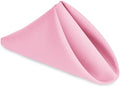 Hiasan Cloth Napkins Set of 12, 18 x 18 Inch, Pink by Hiasan