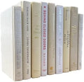 Real Books by Color® (1 Single, White Cream) Decorative Bookshelf Home Decor Shelf Styling Photo Prop
