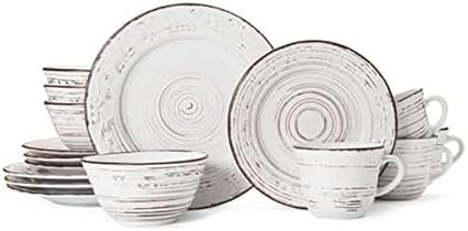 Pfaltzgraff Trellis Coastal 16-Piece Dinnerware Set, Service For 4, White by Pfaltzgraff