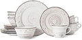 Pfaltzgraff Trellis Coastal 16-Piece Dinnerware Set, Service For 4, White by Pfaltzgraff
